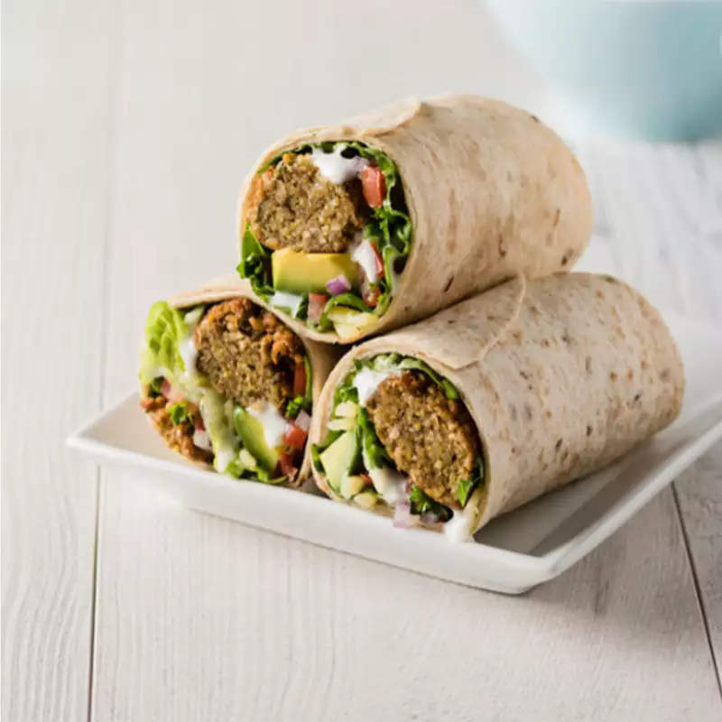 Falafel in a roll